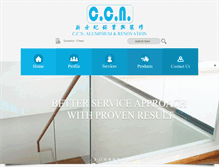 Tablet Screenshot of ccnaluminium.com
